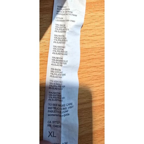 Fabletics Womens sz XL brown long sleeve knitted top mock neck active - Picture 8 of 10